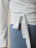 Langarm-Wickelshirt aus Bio Baumwolle/Hanf, eisblau