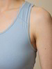 Yoga Bra aus Bio Baumwolle, kornblume