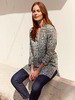 Bluse-Langarm, bubble druck
