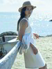 Kleid Jacquard Jersey Weiß