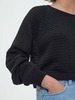 Pullover aus Bio-Baumwolle, 01 schwarz