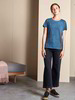 Shirt-Kurzarm-Cold Dyed, blauquarz & Denim-Culotte