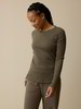 Langarmshirt aus Bio Baumwolle/Wolle, moor