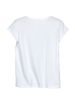 Shirt-Kurzarm mit Knoten, 11 weiss