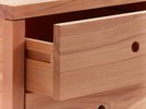 Ettore Ladenschrank schmal mit 5 Laden in Buche Detail