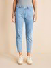 Jeans 7/8, hellblau denim