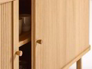 Rolloschrank Tonda inkl 2 Fachbretter u. Rollo, Eiche