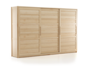 Kleiderschrank Kurido 3-türig, B 360 x T 66,3 x  230 cm, breite Türen, Holz, Esche