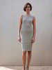 Kleid Rippe, ringel natur/zypresse