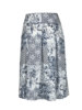 Rock bedruckt Ornament Graublau Rückansicht