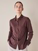 Blusenshirt Langarm, chocolate