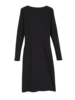 Kleid Langarm, schwarz, Rückseite