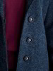 Jacke-Walk-Bindegürtel, blau melange