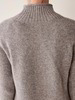 Pullover-Turtleneck, 100 % Yakwolle, hasel melange