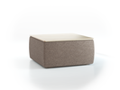 Sofatisch Tambor  mit Stauraum u. Holzdeckel, H 35,3 cm, 71 x 71 cm, Bezug Wollstoff Tano Natur (79), Esche
