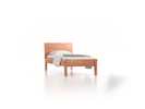 Bett Alpina mit Betthaupt, 90 x 200 cm, Kernbuche