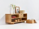 Sideboard Valetto klein ohne Bügel, mit 2 Laden, Eiche