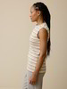 Top aus Bio Baumwolle, camel/offwhite ringel rippe