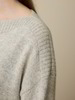 Pullover aus Alpakawolle, grau melange