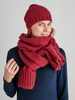 Mütze-Melange, 26 cranberry melange