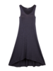 Jersey Kleid Taubenblau Vorderansicht