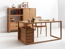 Regal & Schreibtisch Quint in Eiche
