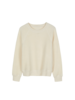 Sweatshirt aus Bio Baumwolle, natur