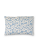 Kissenüberzug LIORA, blau, 100 % Baumwolle, Satin, GOTS