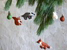 Filzanhänger Hase, Eichhörnchen, Dachs, Fuchs & Filzkugeln