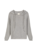 Kapuzenpullover, grau melange