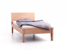 Bett Alpina mit Betthaupt, 100 x 210 cm, Buche