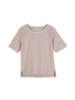 Shirt aus Bio-Baumwolle, eisblau/erdbeere ringel