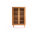 Schrank Tonda 2-türig, Glas, Buche