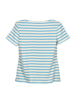 Shirt-gestreift, gestreift blau/weiss