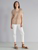 Bluse-Kimono bedruckt, minimal druck ocker-gold