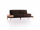 Sofa Alani, B212xT94xH82 cm, Sitzhöhe 44 cm, Buche, mit Bezug Wollstoff Stavang Torf