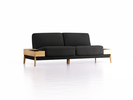 Sofa Alani, B212xT94xH82 cm, Sitzhöhe 44 cm, Eiche, mit Bezug Wollstoff Kaland Mocca