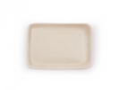 Tablett aus Porzellan, weiß