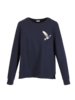 Sweatshirt Blau bedruckt, Vorderansicht