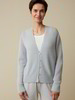 Strickjacke aus Alpakawolle, lichtblau