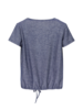 Shirt-Kurzarm, 42 blau/weiss meliert
