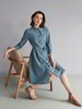 Kleid, denim chambray