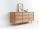 Sideboard Tesoro mit 9 Laden, Eiche