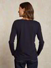 Shirt-Langarm, blauschwarz