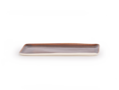 Tablett aus Porzellan, braun