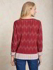 Pullover-Feinstrick, rot