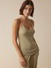 Top aus Bio-Baumwolle und Leinen, light khaki