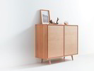 Highboard Tesoro 2-türig, Buche