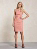 Kleid-Leinenstretch, 23 pfirsich