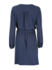 Kleid-Langarm-Knopfleiste, dunkelblau/weiss gestreift